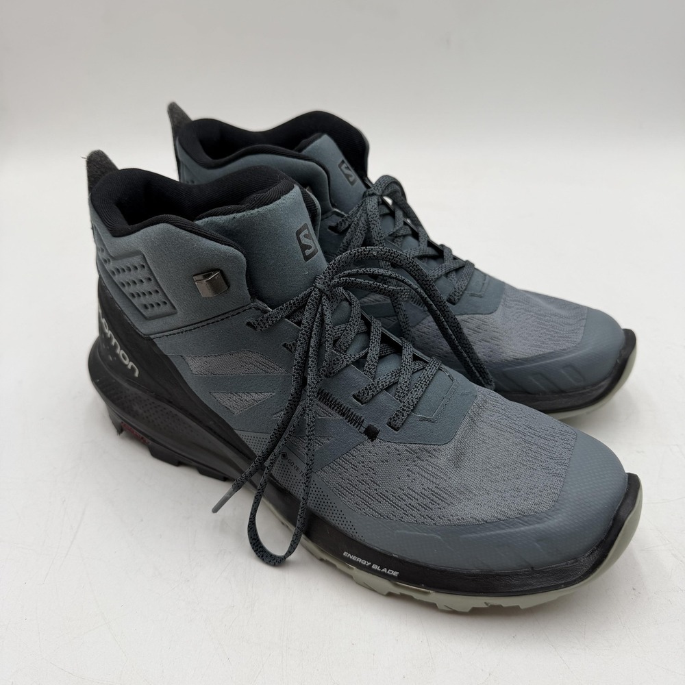 Salomon OUTpulse Boots Womens 10 Gray Mid Hiking Trail Lace Up Lightweight